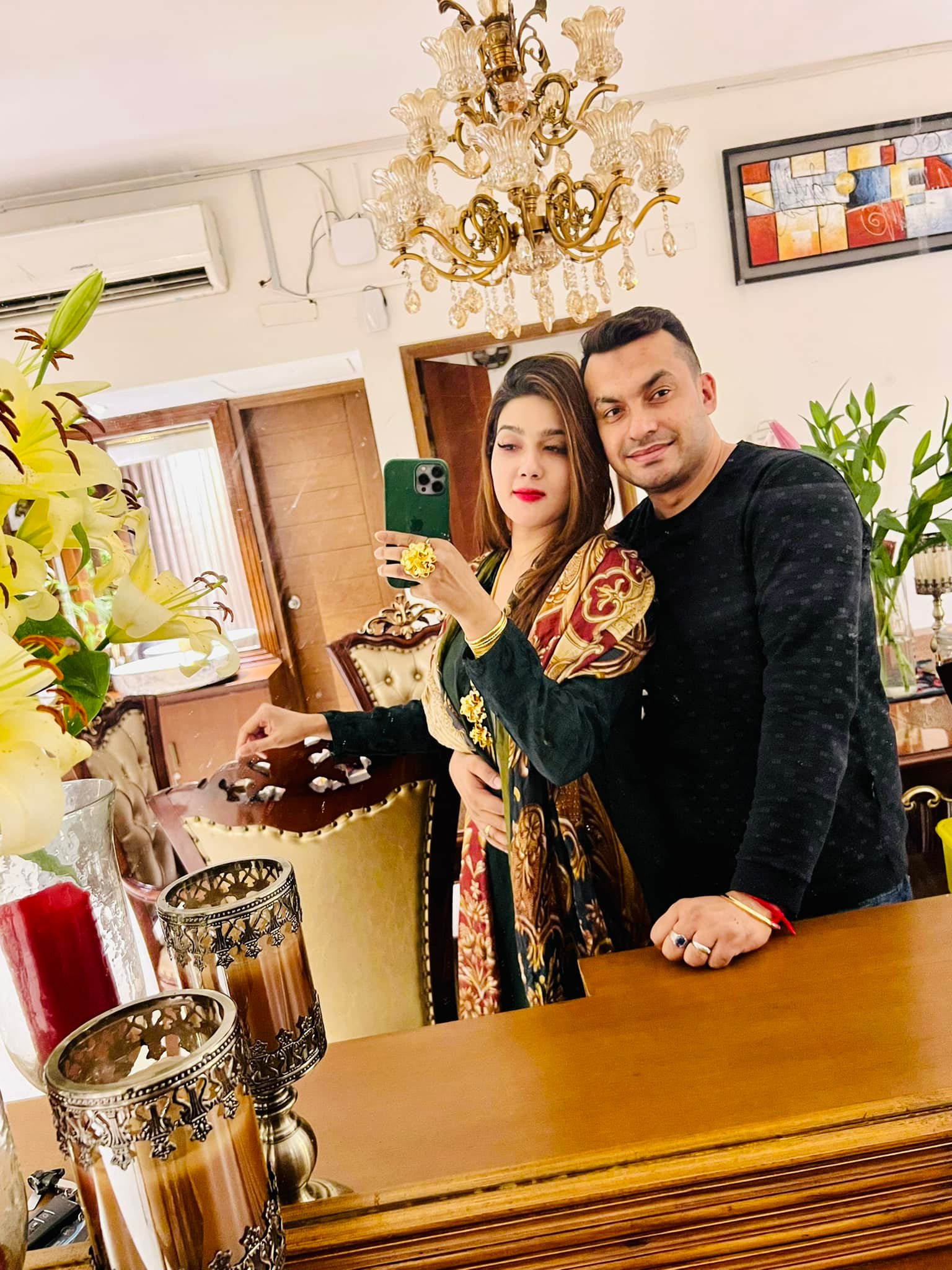 মাহি ও তার স্বামী রাকিব