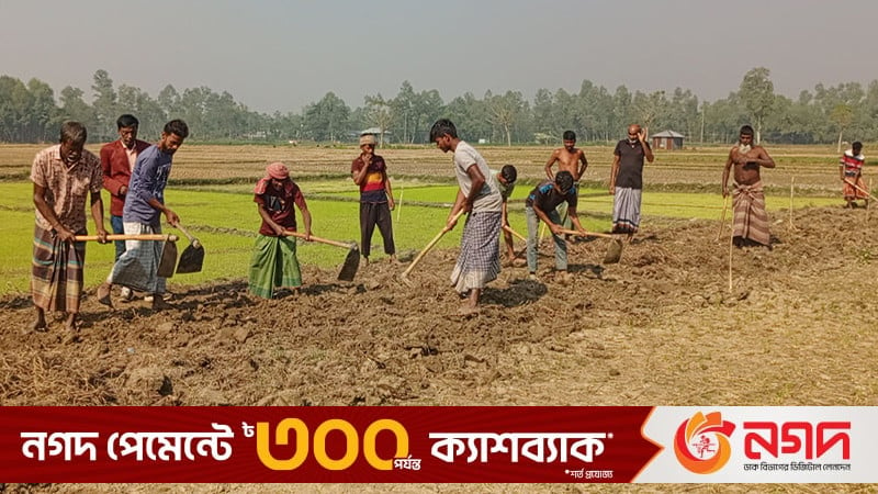 স্বেচ্ছাশ্রমে দেড় কি. মি. সড়ক নির্মাণ করলো গ্রামবাসী