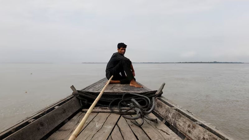 বাংলাদেশ ও ভারতে এই নদীটি ব্রহ্মপুত্র নামে পরিচিত। ছবি : রয়টার্স