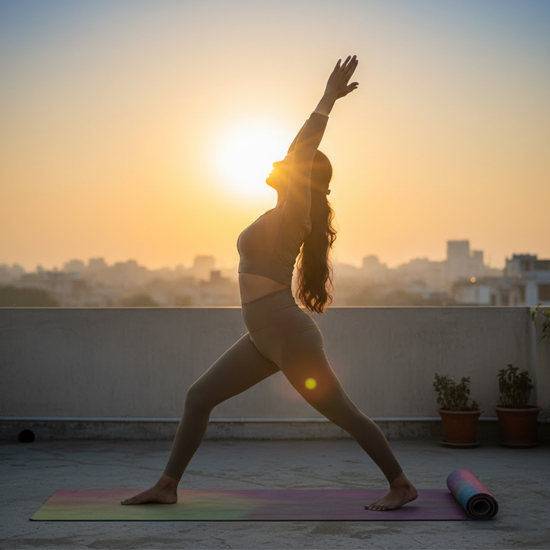 সূর্যালোক মস্তিষ্কে সেরোটোনিন হরমোনের নিঃসরণ বাড়ায়, যা আমাদের ভালো অনুভূতি, মানসিক শান্তি এবং ইতিবাচকতার সঙ্গে সরাসরি যুক্ত। ছবি: এআই দিয়ে তৈরি