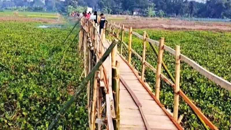 উদ্বোধন হলো ‘প্রবাসী সেতু’, সেতুটি দেখতে উৎসুক জনতার ভীর