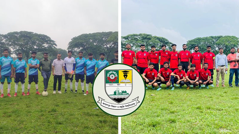 জাবিপ্রবির ফুটবল টুর্নামেন্টের ফাইনাল ৩০ জুলাই, মুখোমুখি ব্যবস্থাপনা ও গণিত বিভাগ জাবিপ্রবির ফুটবল টুর্নামেন্টের ফাইনাল ৩০ জুলাই, মুখোমুখি ব্যবস্থাপনা ও গণিত বিভাগ