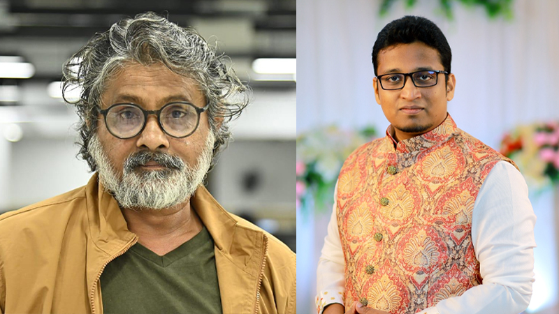 দেশের গুণী নির্মাতা গিয়াস উদ্দিন সেলিম ও জনপ্রিয় চিত্রনাট্যকার নাজিম উদ দৌলা। ছবি: সংগৃহীত