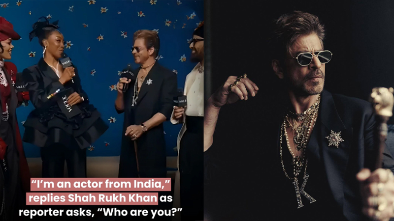 বিদেশি সাংবাদিকরা মাইক্রোফোন এগিয়ে দিয়ে শাহরুখকে জিজ্ঞাসা করেন, ‘আপনি কে?’ জবাবে অভিনেতা বলেন, আমি শাহরুখ খান।  আমি একজন ভারতীয় অভিনেতা।