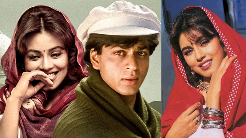 পরদেশ সিনেমায় শাহরুখের সঙ্গে মাহিমা চৌধুরী। ছবি: সংগৃহীত