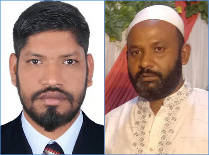 বিগ টিকিট আবুধাবি র্যাফেল ড্র-তে বিজয়ী বাংলাদেশি প্রবাসী হারুন সরদার নূর নবী সরদার ও মোহাম্মদ সাইফুল ইসলাম আহমদ নবী। ছবি: সংগৃহীত